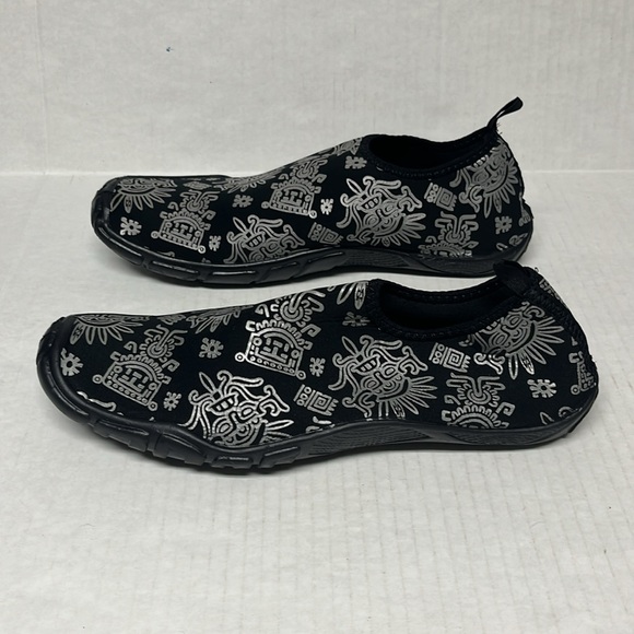 Men’s Aztec Print Black Water Shoes Slip-On Aqua 10 | adventure gear travel - Picture 7 of 13